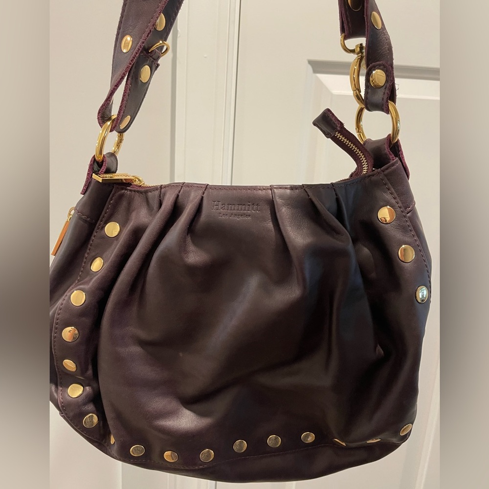 Hammitt Los Angeles Malbec Leather Avalon Hobo Crossbody Vintage